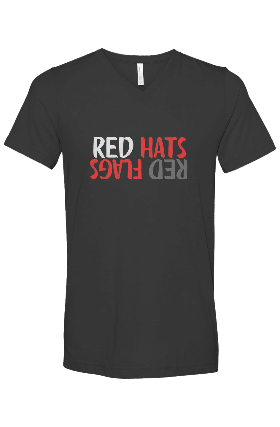 Unisex Triblend V-Neck Tee - Red Flags