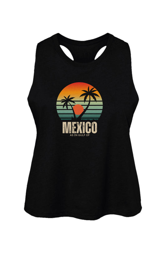 Women's Racerback Cropped Tank - Mexico